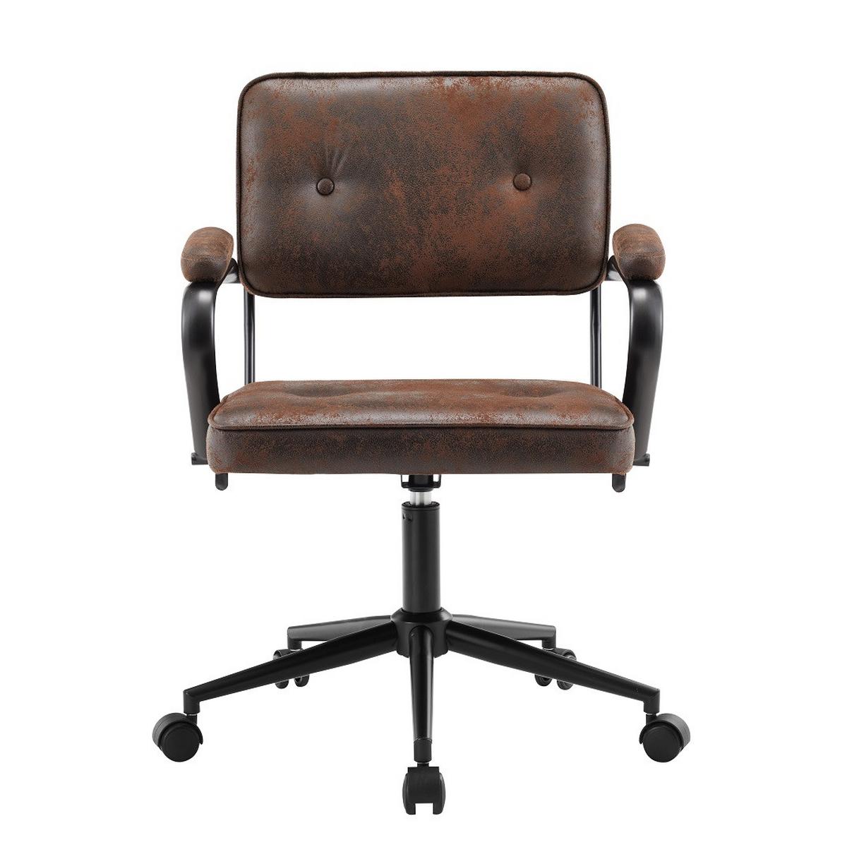 Forgószék Colt - sötétbarna/fekete, Lifestyle, műanyag/textil (62/85-95/63cm) - Mömax