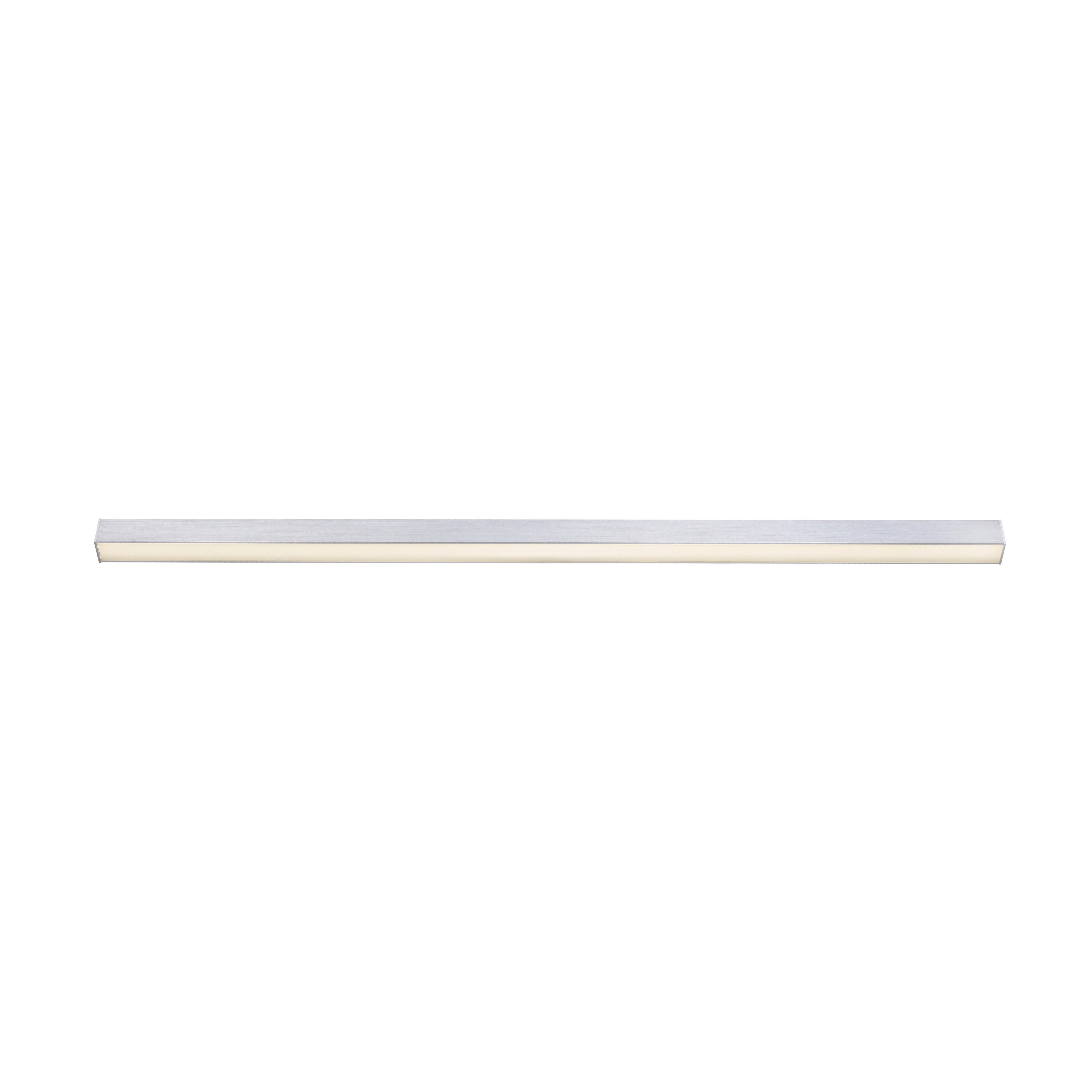 LAMPA SUFITOWA LED 6021-95 PURE-LINES - kolor aluminiowy, Design, tworzywo sztuczne/metal (110/3,8/3,9cm) - Neuhaus PURE