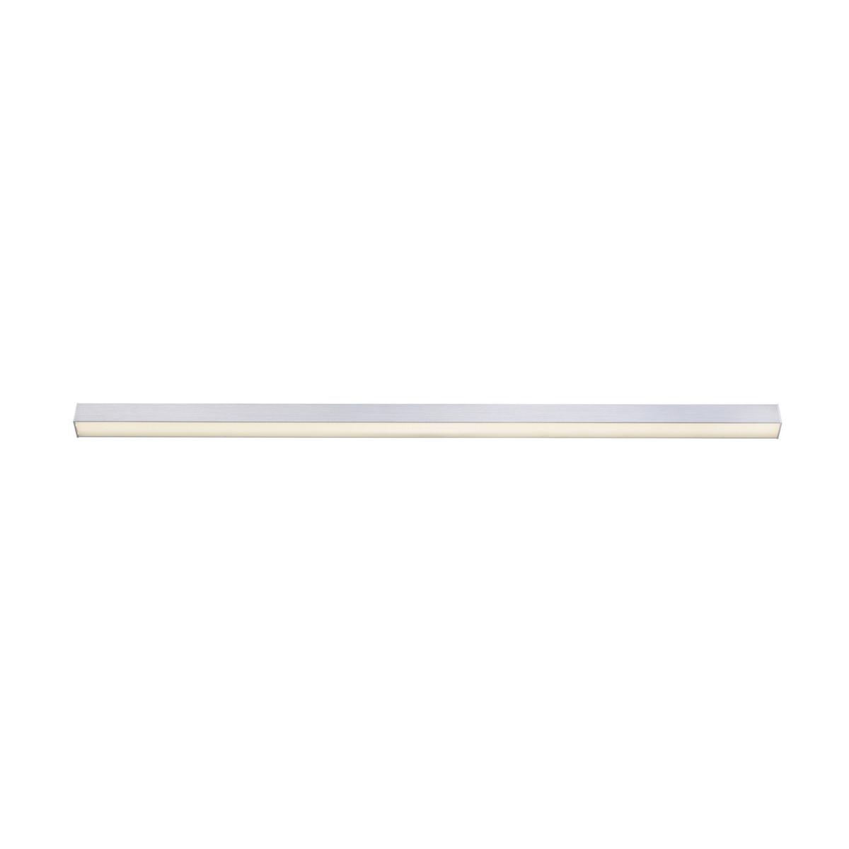 LAMPA SUFITOWA LED 6021-95 PURE-LINES - kolor aluminiowy, Design, tworzywo sztuczne/metal (110/3,8/3,9cm) - Neuhaus PURE