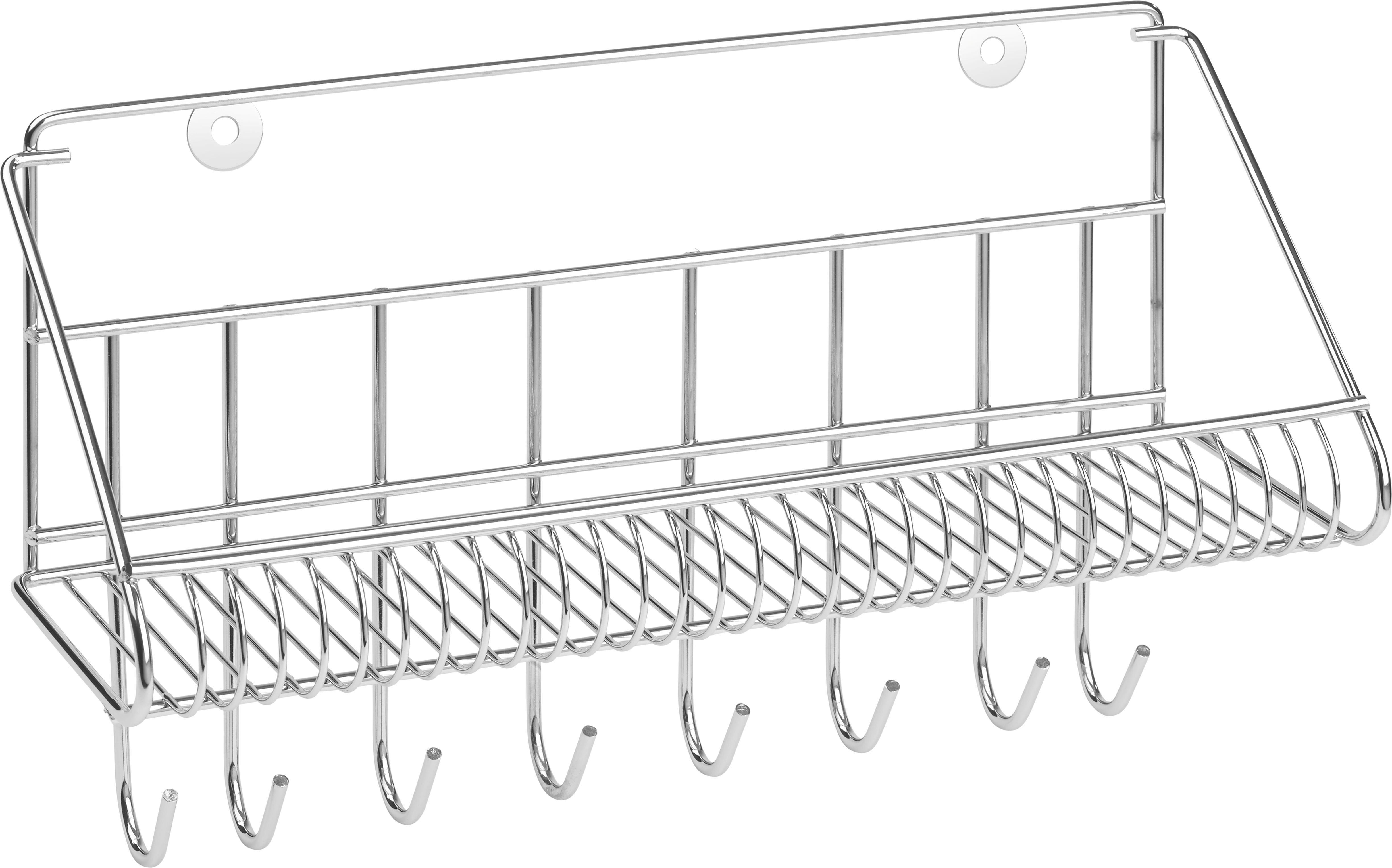 Duschkorb KARLA - Chromfarben, Metall (31,5/19,5/10,5cm) - Mömax modern living