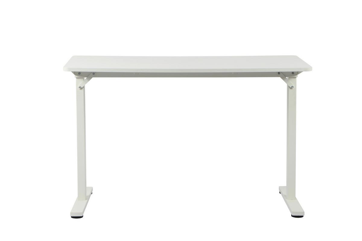 Schreibtisch Jannis Weiss ca. 120x60x75cm - blanc, Modern, métal/matériau de bois (120/60/75cm) - Mömax