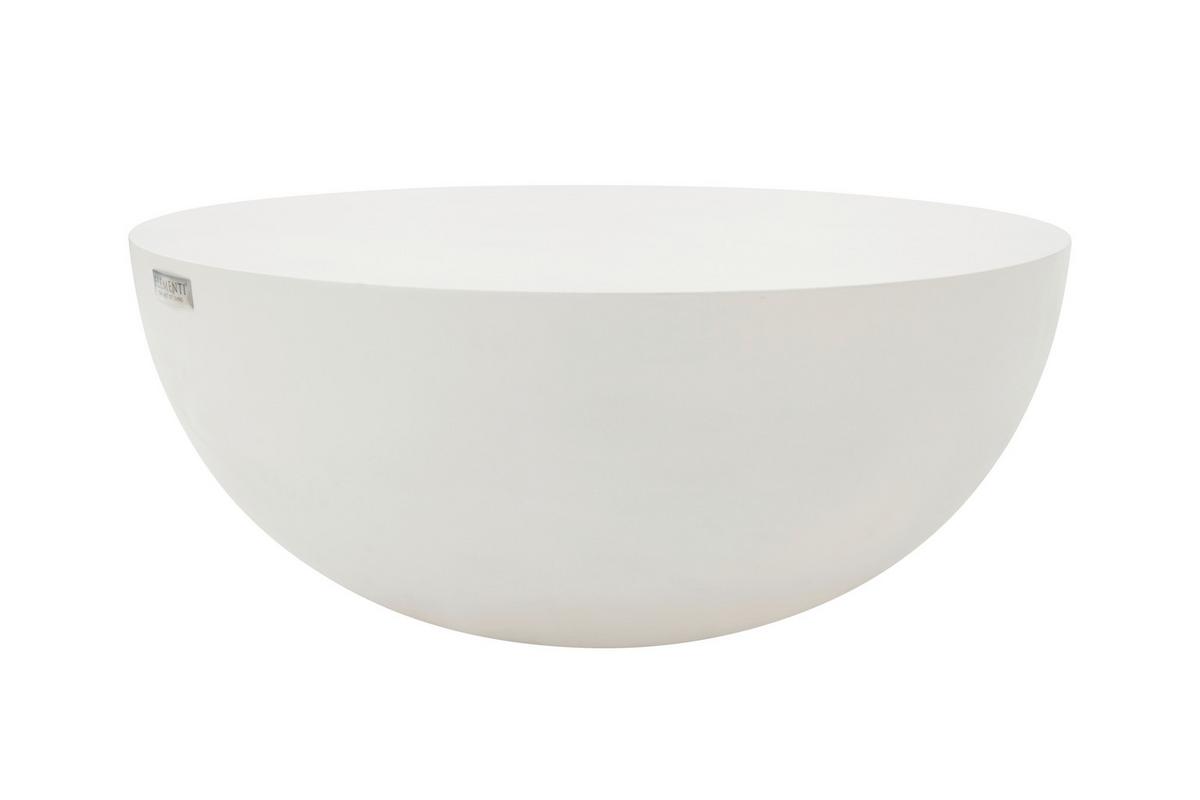 Loungetisch Chronos Weiß - Weiß, MODERN, Stein (87/35cm) - Gardenson