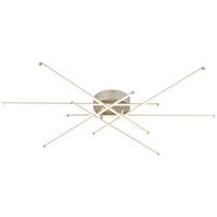 LAMPA SUFITOWA JOCHEN - opal/kolor niklowy, Modern, tworzywo sztuczne/metal (80/7,7cm) - Novel