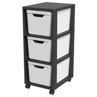 Rollcontainer Rotho Weiß - Weiß, Kunststoff (30/35/37cm)