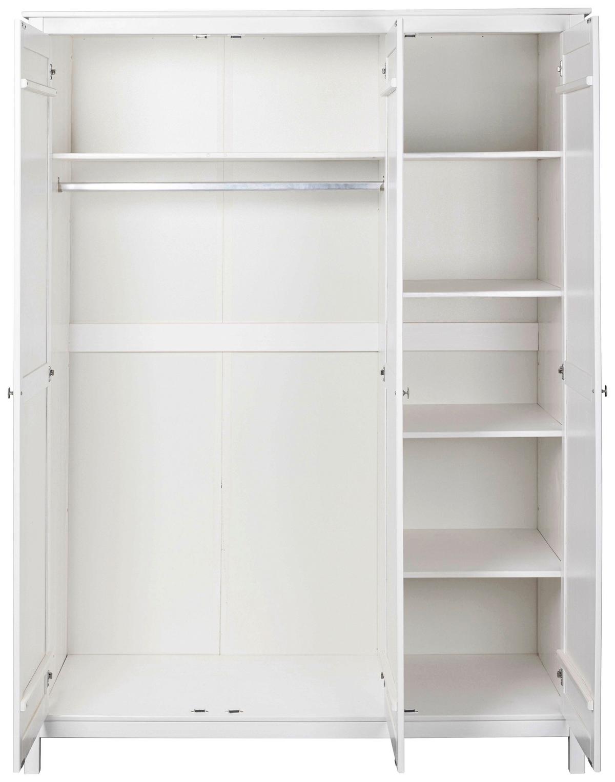 Einzelzimmer TILL 90 in Echtholz Kiefer, Weiß - Weiß/Naturfarben, MODERN, Holz - MID.YOU