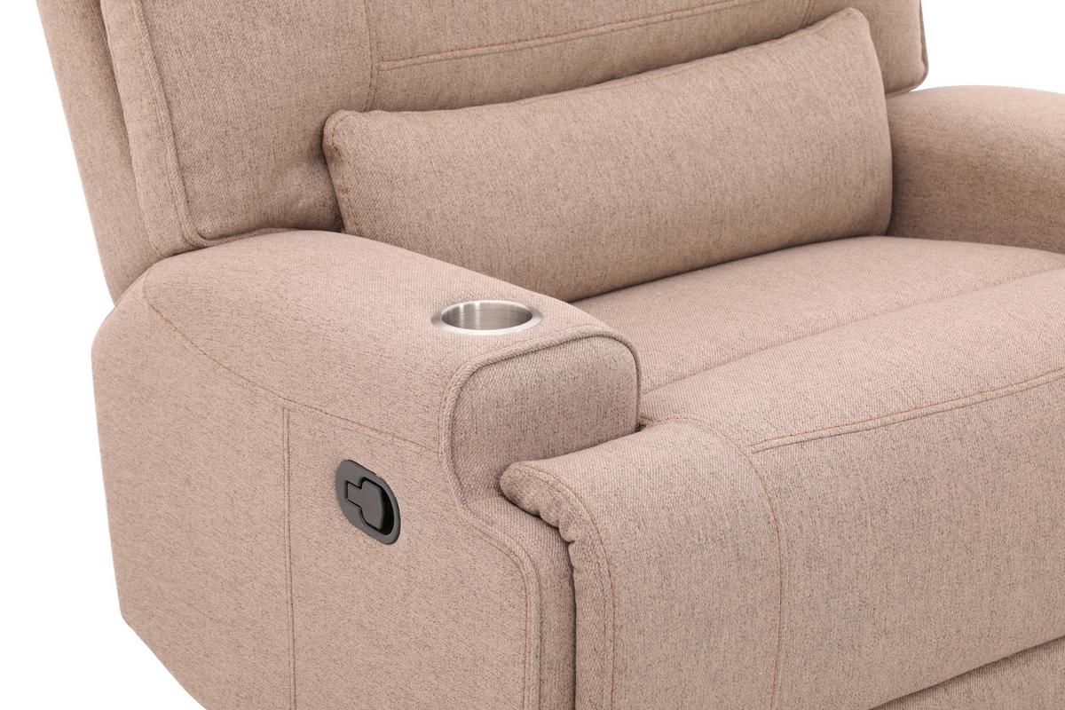 Počivalnik Texas, Mocha Rjava - črna/mocha rjava, Basics, kovina/umetna masa (122/106/102cm) - MID.YOU