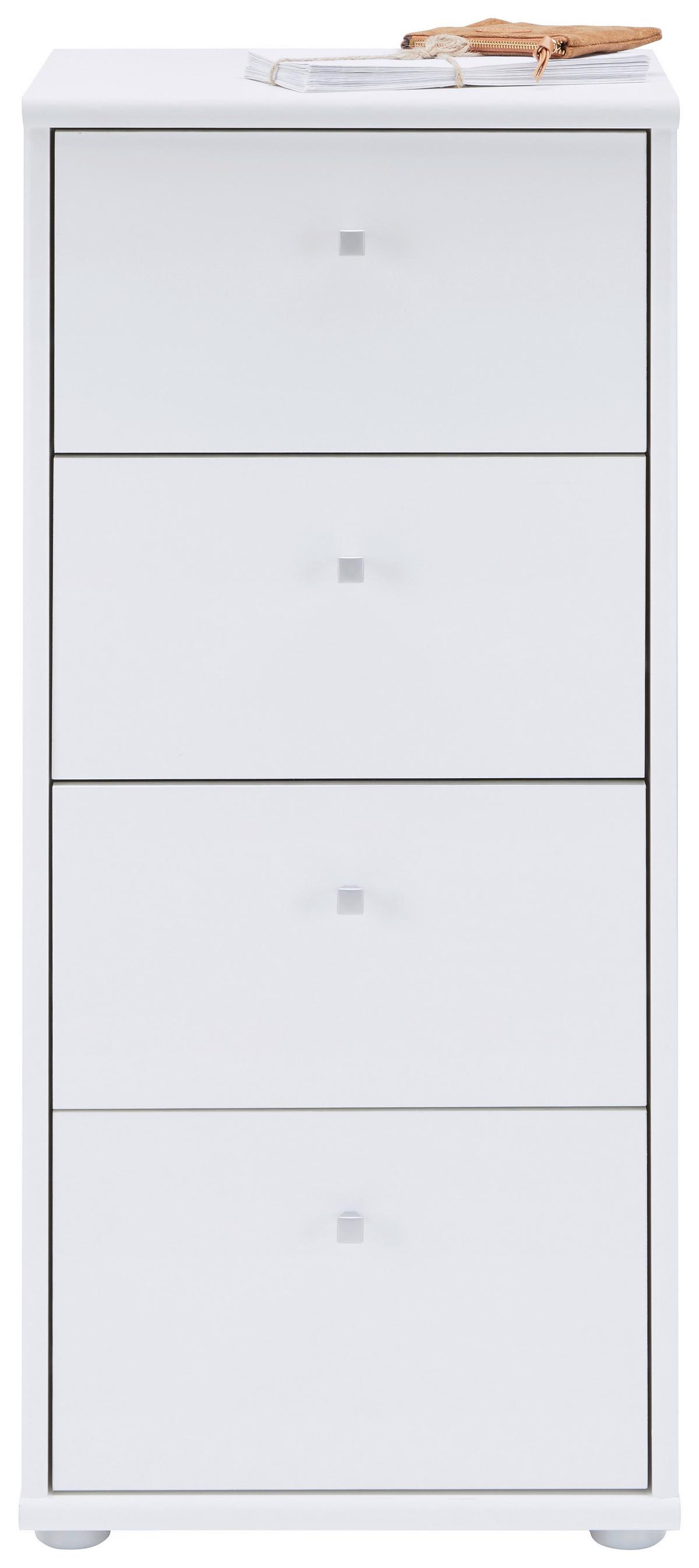 Comodă TEMPRA 2 - alb, Konventionell, material pe bază de lemn (38,6/85,5/34,8cm) - Based