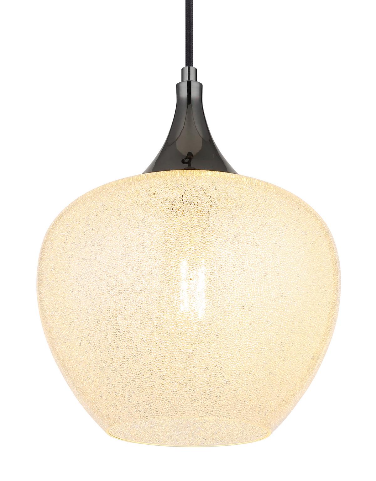 HÄNGELEUCHTE 15548HK - Klar/Chromfarben, Konventionell, Glas/Kunststoff (24/120cm) - Globo