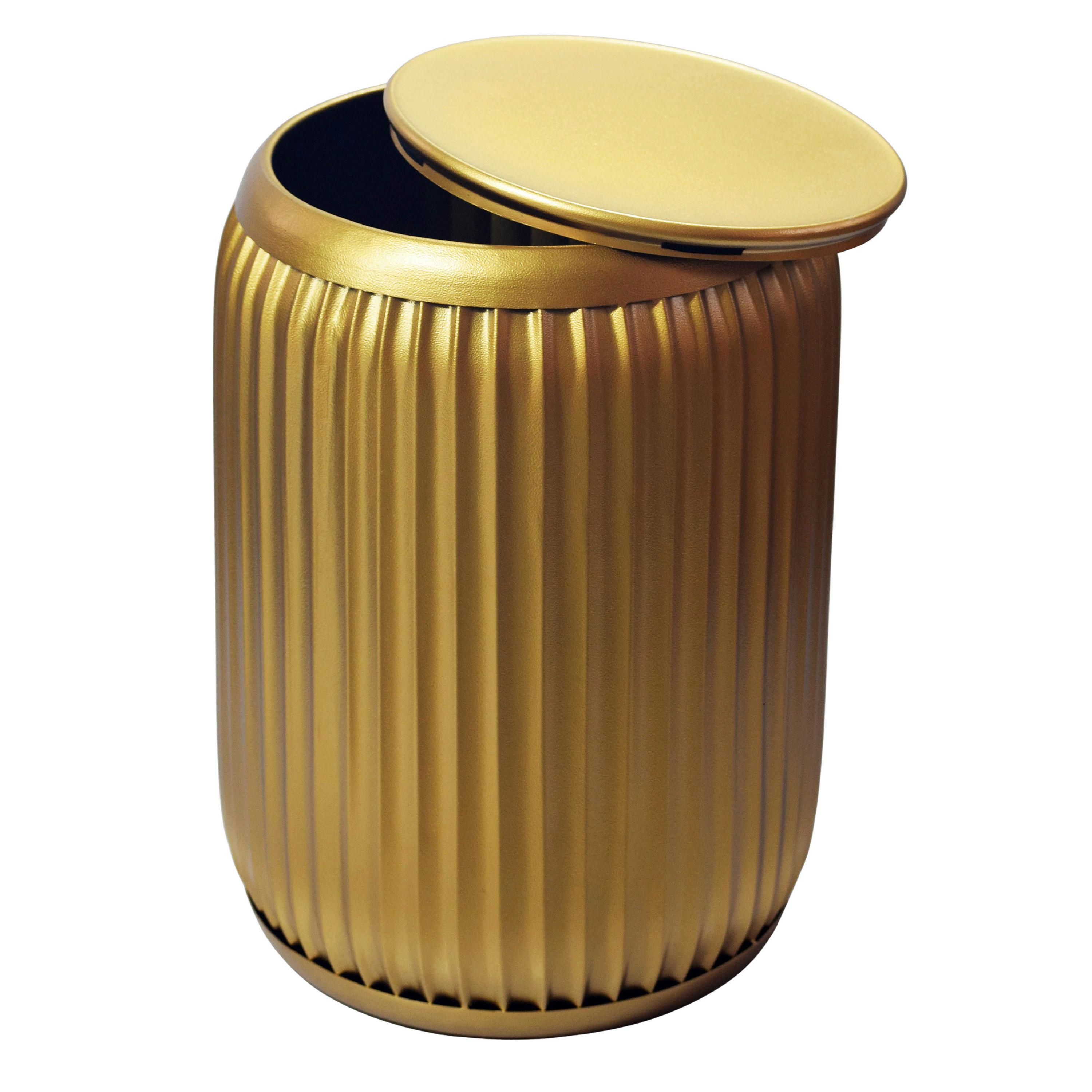 Masă Auxiliară Wl7.481 - auriu, Design, metal (35/35/50cm) - Livetastic