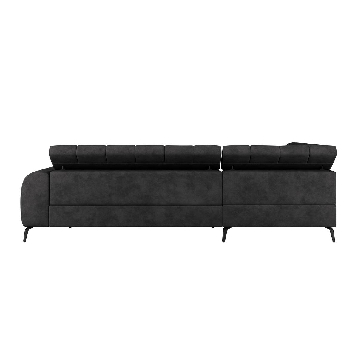 Kutna Garnitura Volf - crna, Trend, tekstil/metal (203/261cm)