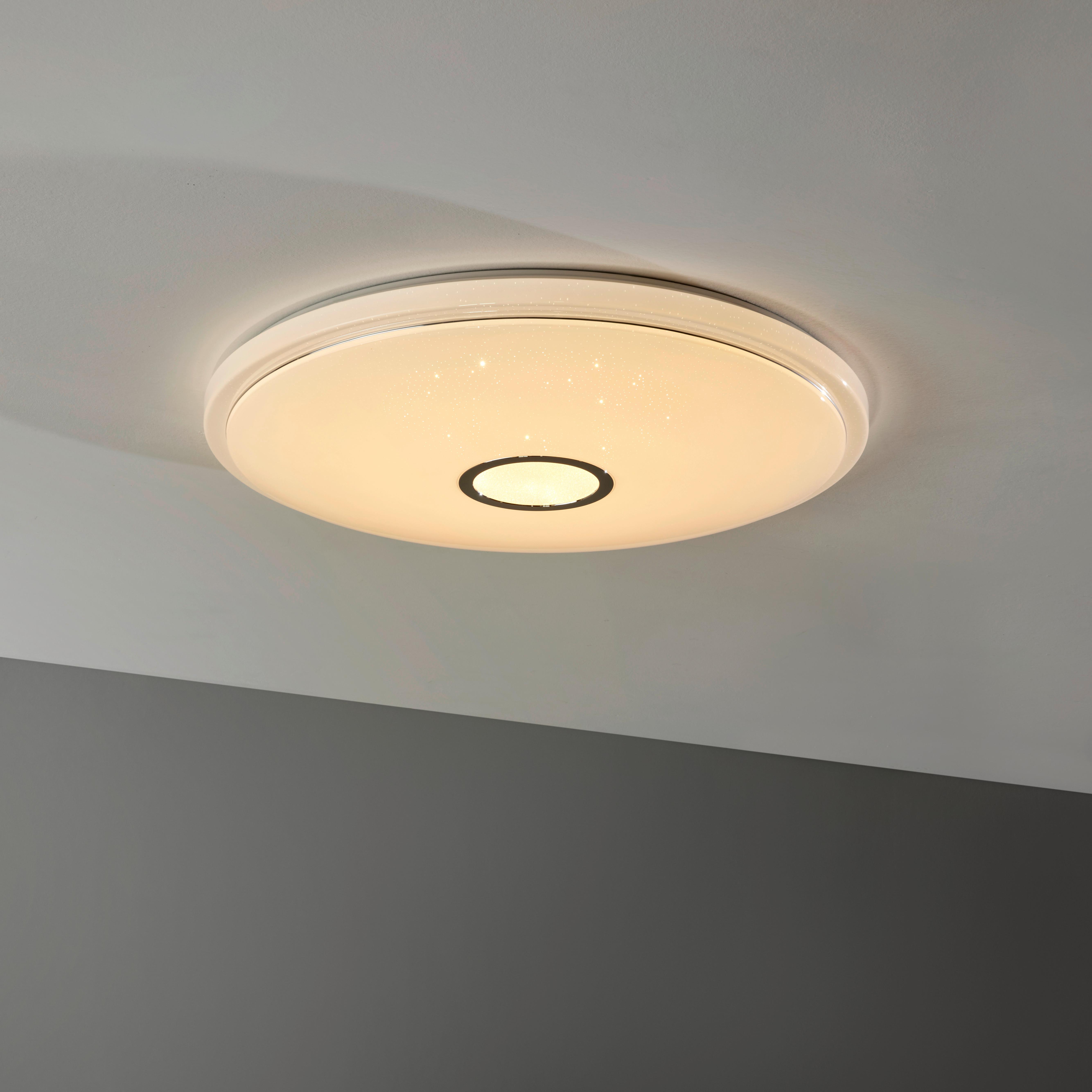 Led Smart Mennyezeti Lámpa Connor 68cm - fehér, műanyag/fém (68/9cm)