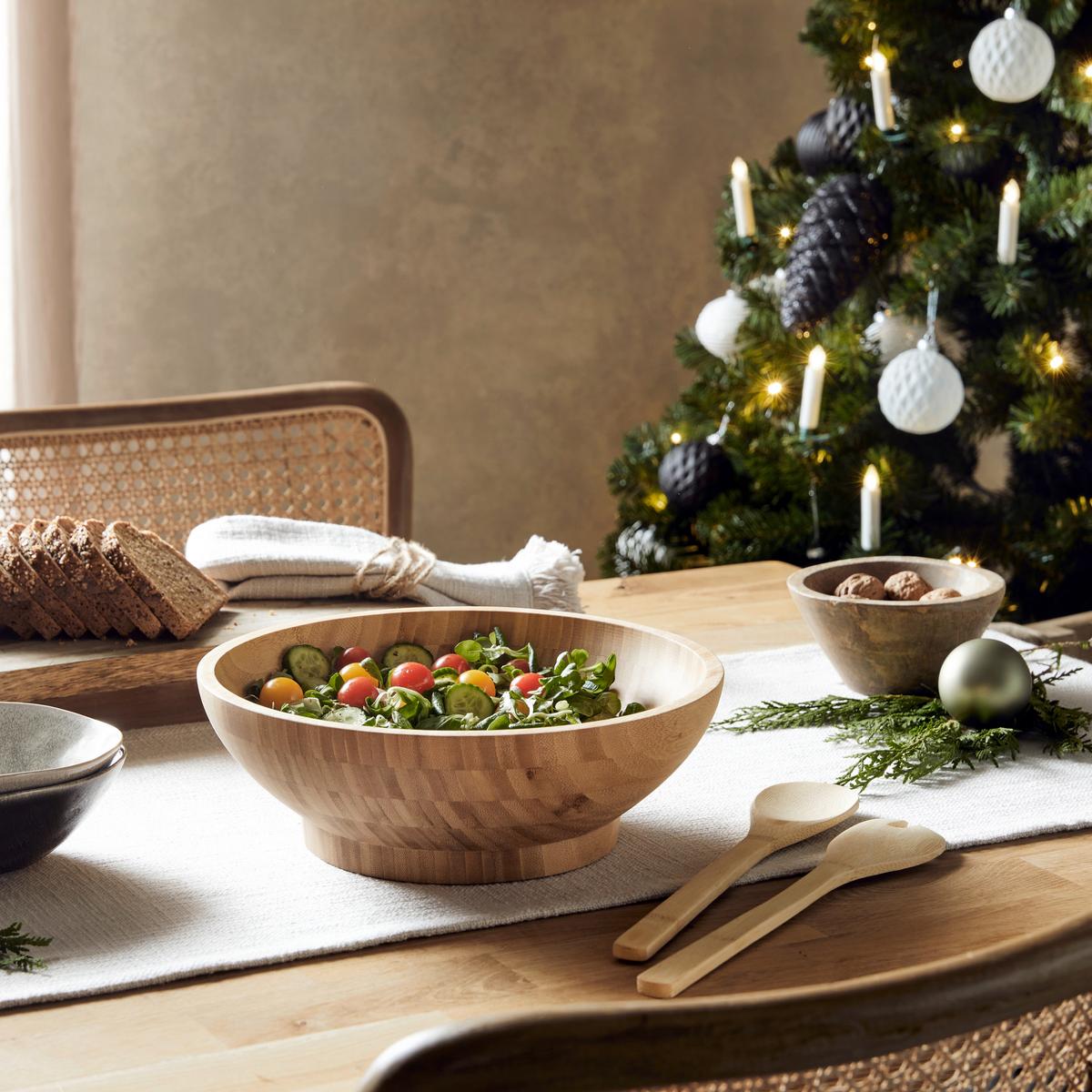 Salátás Készlet Bamboo - natúr színű, Modern, fa (30/6/2cm) - Zandiara