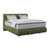 Boxspring Krevet Nobu - tamno zelena/crna, Trend, drvo/tekstil (180/200cm) - Premium Living