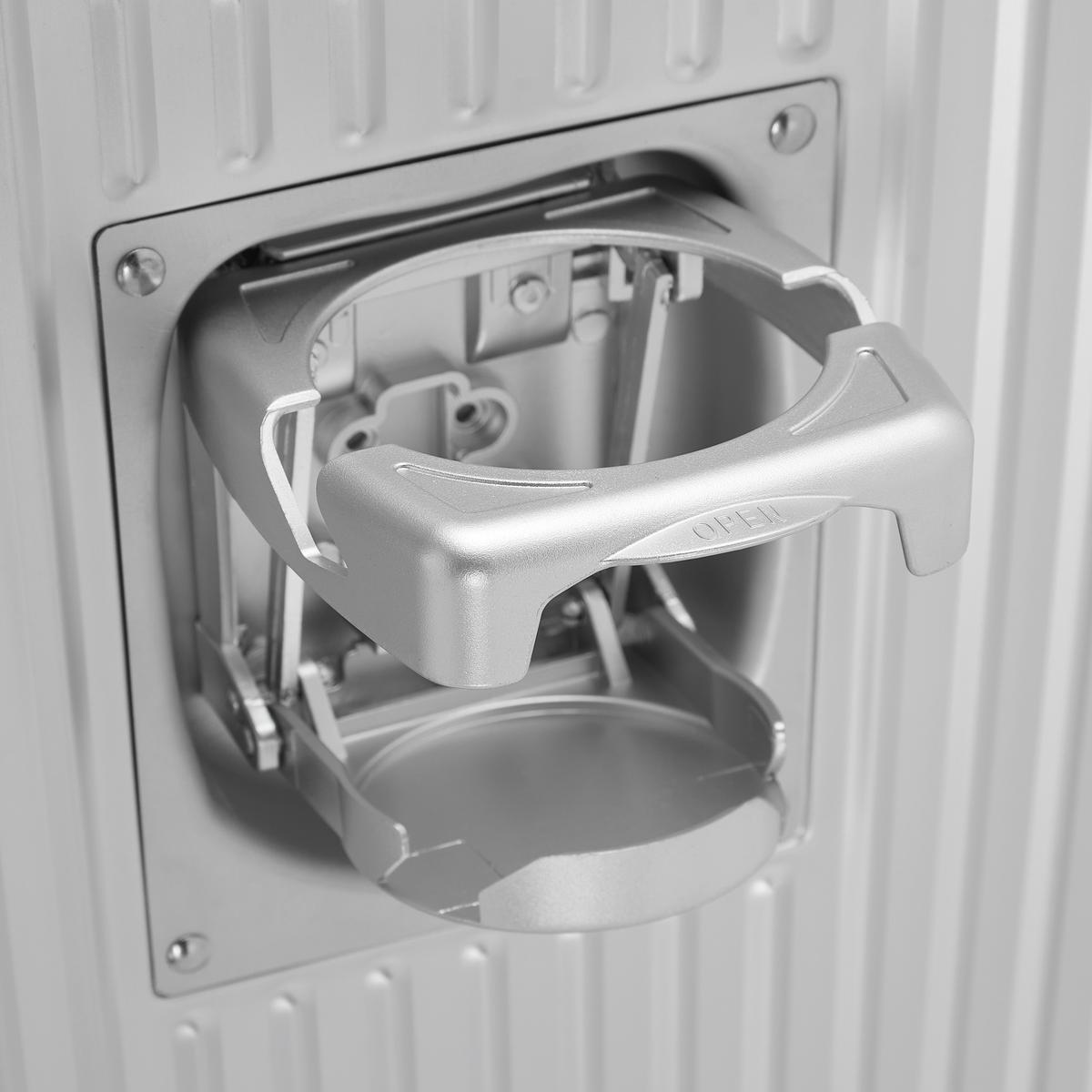 Reisekoffer Dubai Silberfarben - Silberfarben, KONVENTIONELL, Metall (56/36/22cm) - Mömax