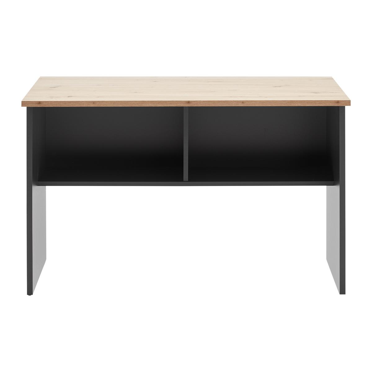 Schreibtisch Shelf in Anthrazit/Eiche Artisan - Anthrazit/Eiche Artisan, MODERN, Holzwerkstoff (120/76/68cm) - Mömax