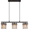 SUSPENSION NERI - noir, MODERN, métal/verre (72/15/140cm) - Modern Living