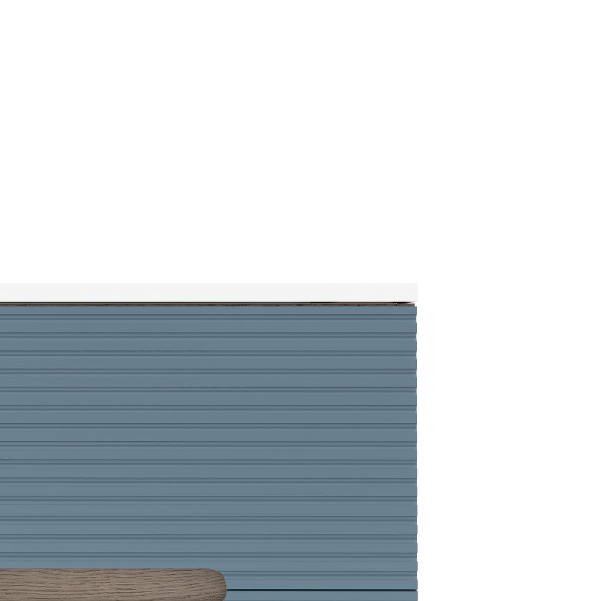 Element S Umivaonikom Iris - bijela/hrast sivi, Moderno, drvni materijal/keramika (61/53/46cm)