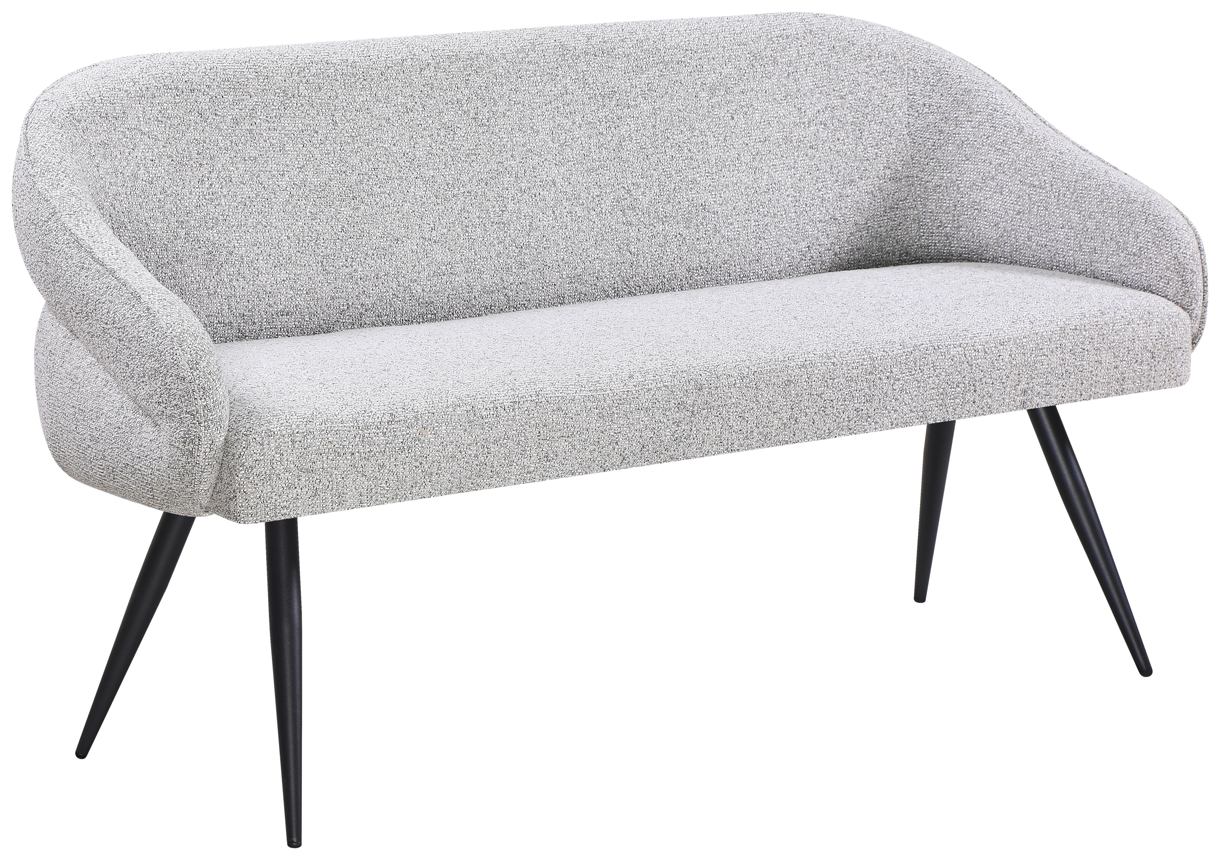 Klop Royal, Siva, Črna - siva/črna, Moderno, kovina/tekstil (150/82/62cm) - Livetastic
