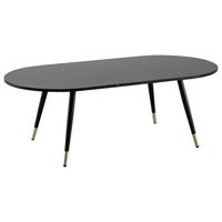 COUCHTISCH WL6.872 - Goldfarben/Schwarz, Design, Holzwerkstoff/Metall (120/60/41,5cm) - MID.YOU