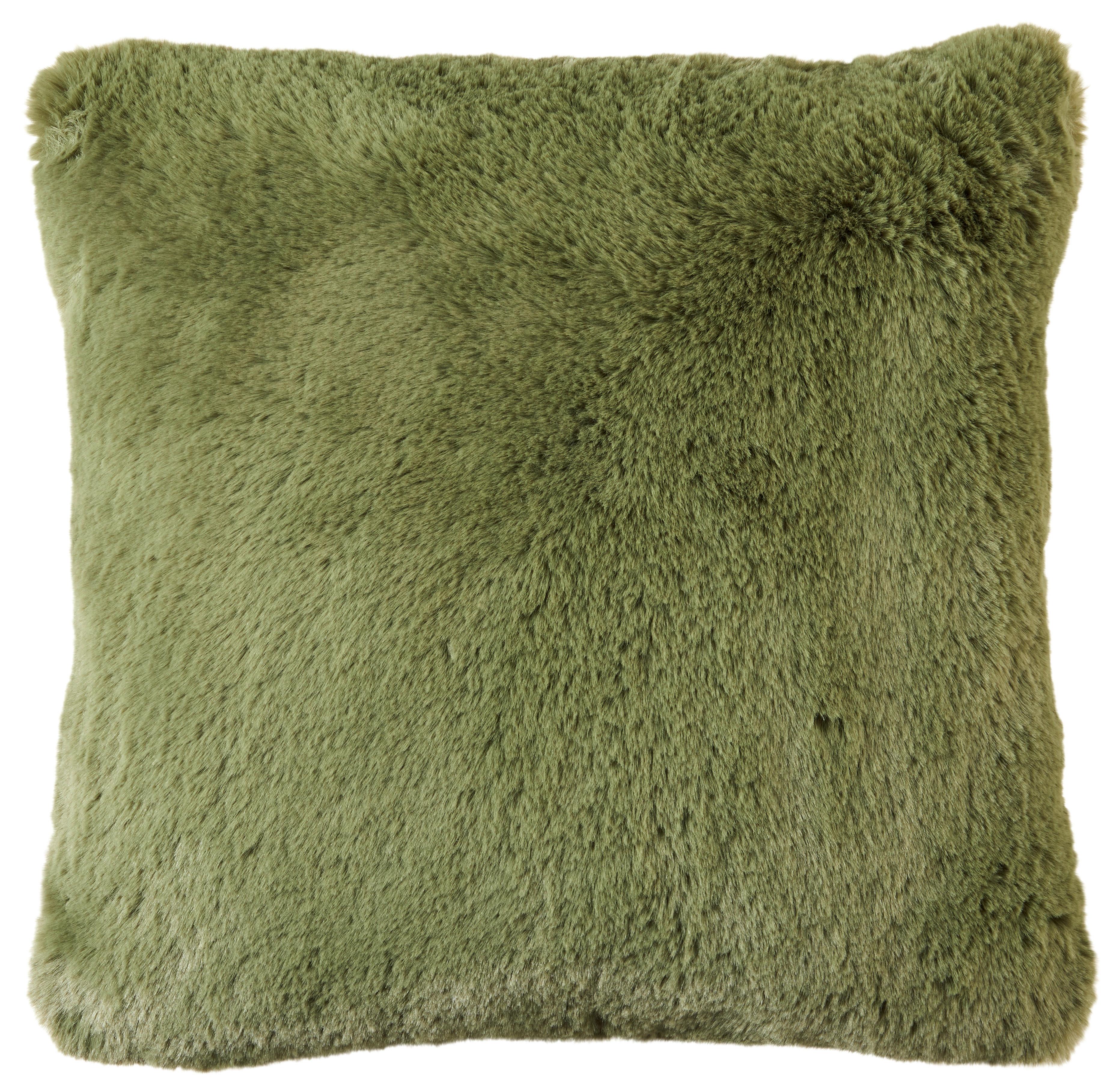 Krznena Blazina Liz - zelena, Moderno, tekstil (45/45cm) - Premium Living