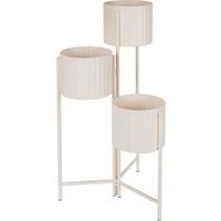 Növénytartó Flowers - fehér, fém (39/29/68cm)