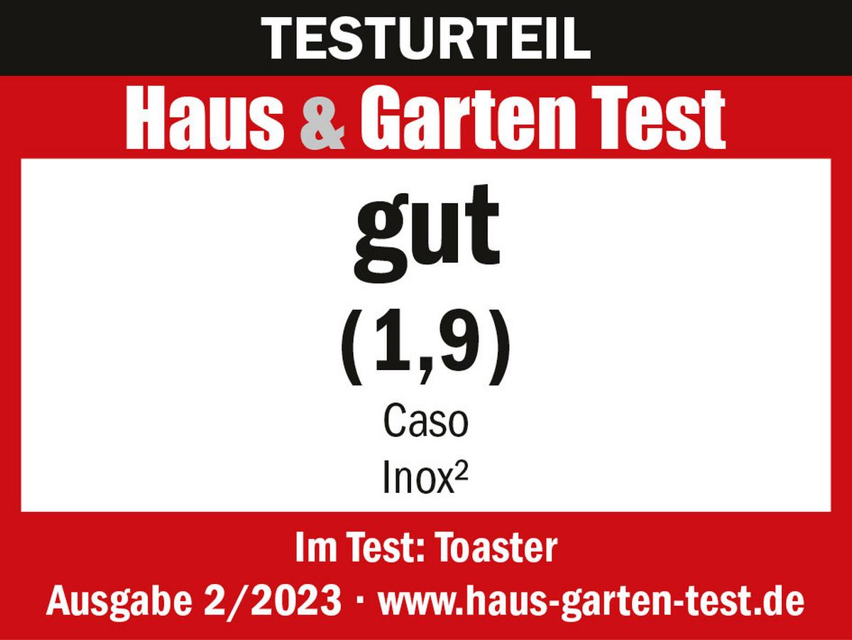 TOSTER 2778 - czarny/kolor chromowy, Basics, tworzywo sztuczne/metal (24/20/19,5cm) - CASO Design