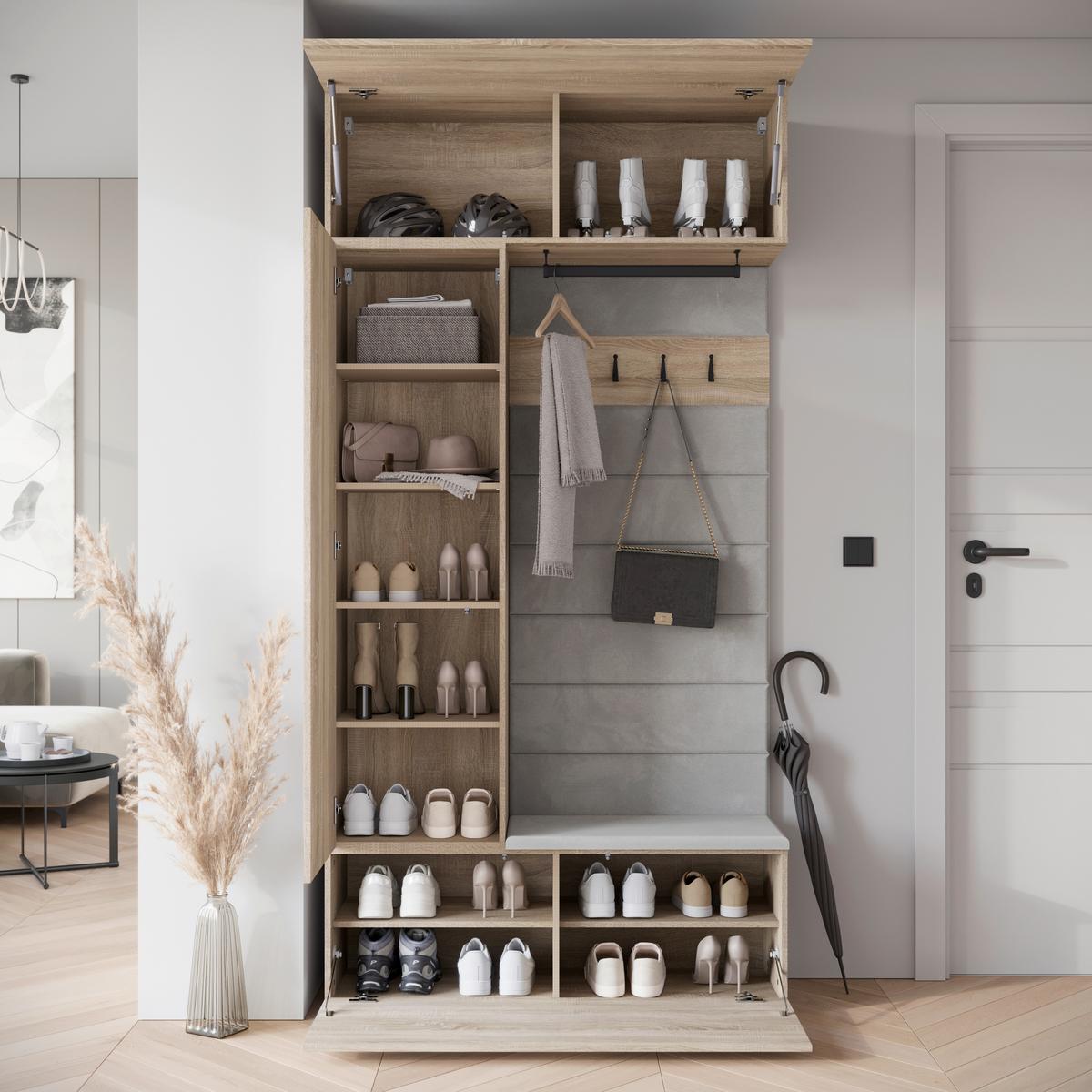 Predsoba Tejo, Barva Hrasta - hrast sonoma, Design, leseni material (115/231,9/37,5cm) - Livetastic