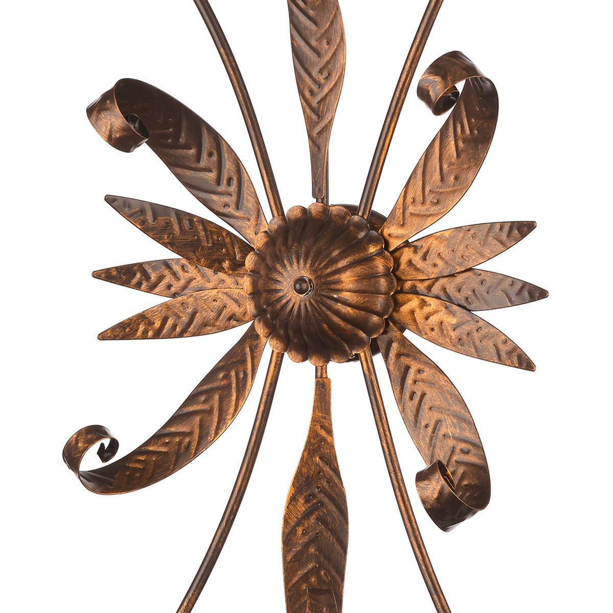 Deckenleuchte Sonia Bronzefarben max. 6 Watt - Bronzefarben, KONVENTIONELL, Glas/Metall (40/110cm)