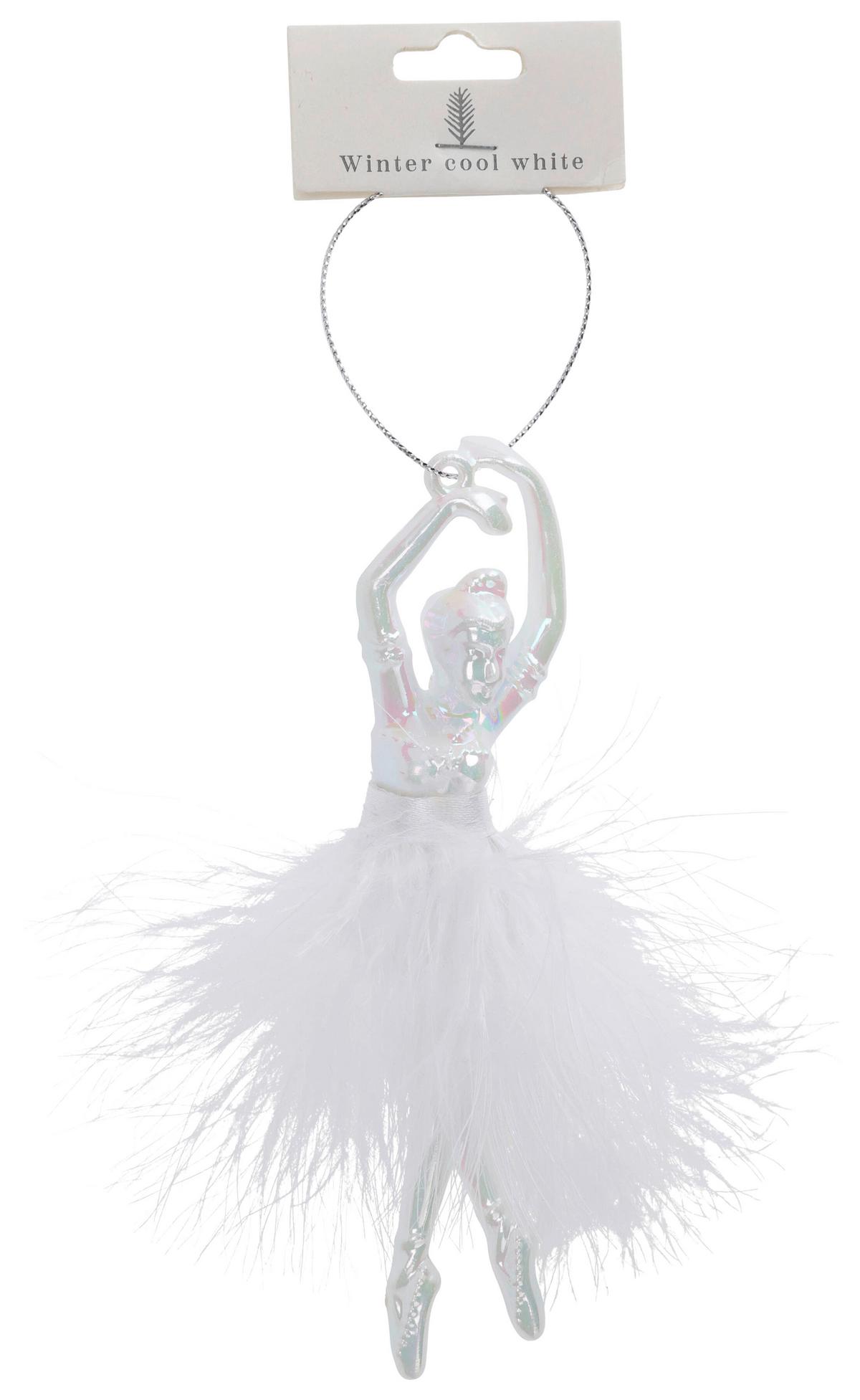 Dekohänger RINA - Weiss, Kunststoff (10/15/2cm)