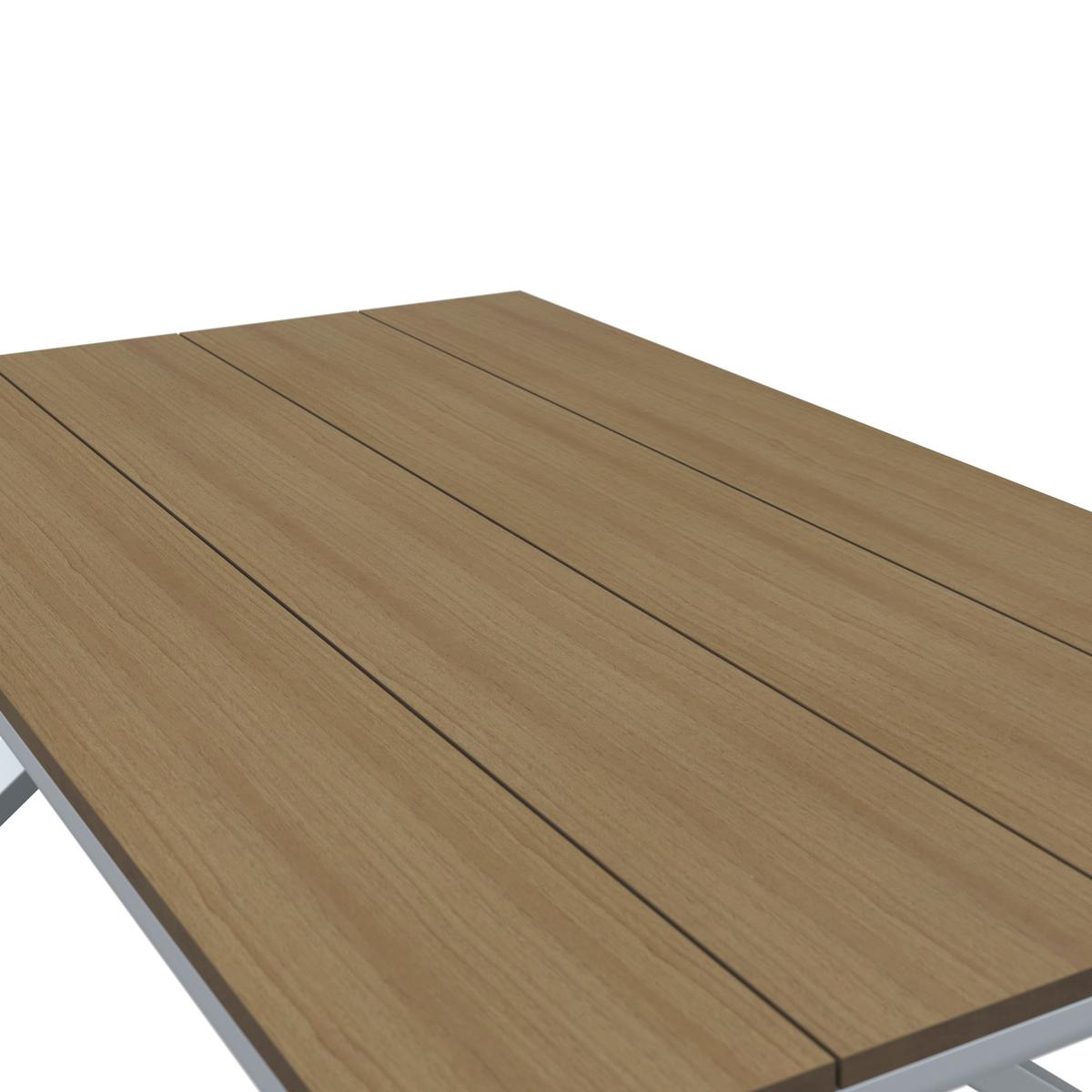 LOUNGEGARNITUR SOFIA - Hellgrau/Naturfarben, Modern, Kunststoff/Textil (221/67/80cm) - Bessagi Garden