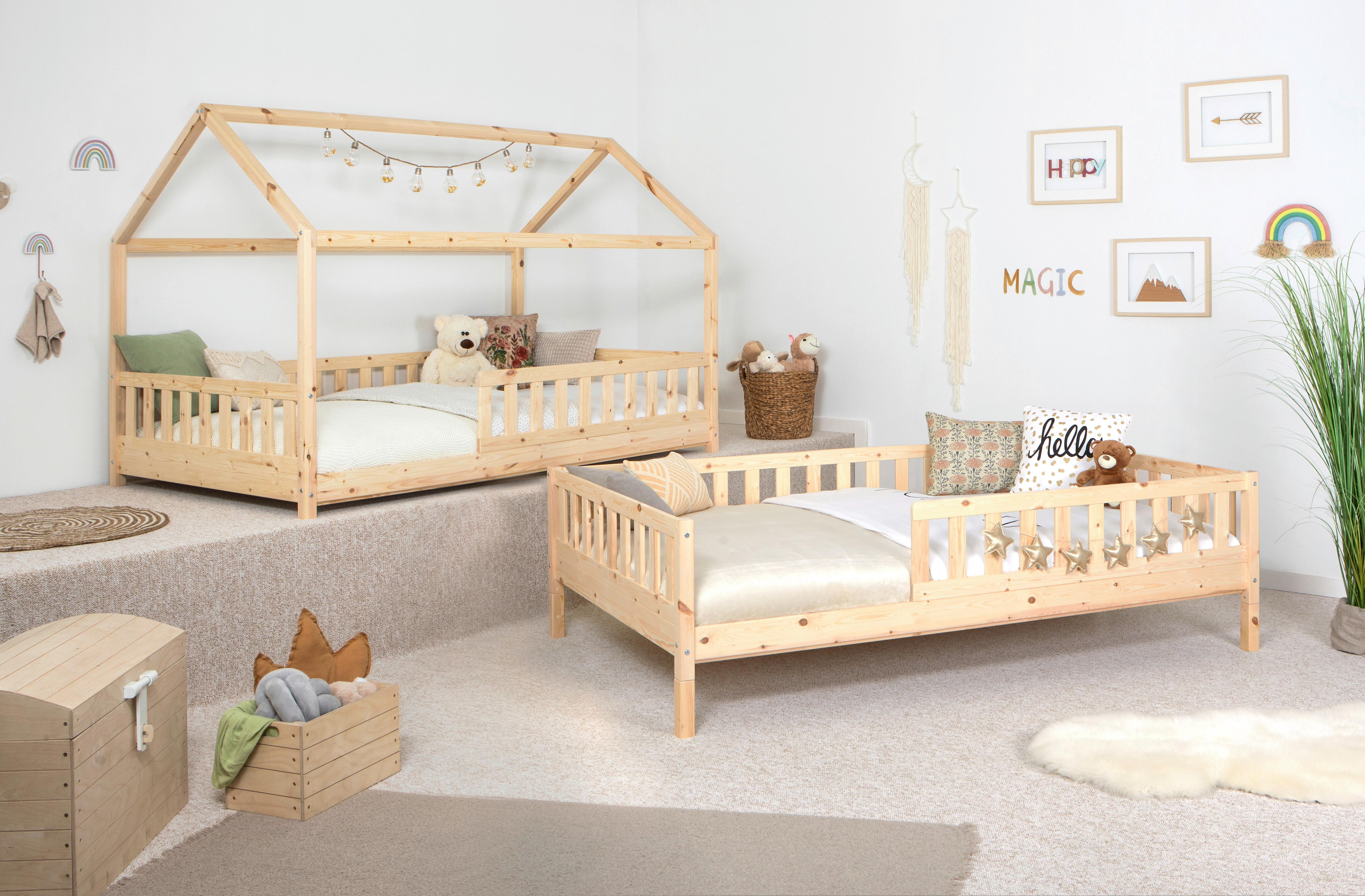 Kinder-/Jugendbett Duo ca. 100x200 cm Kiefer massiv - Naturfarben, MODERN, Holz (100/200cm) - MID.YOU