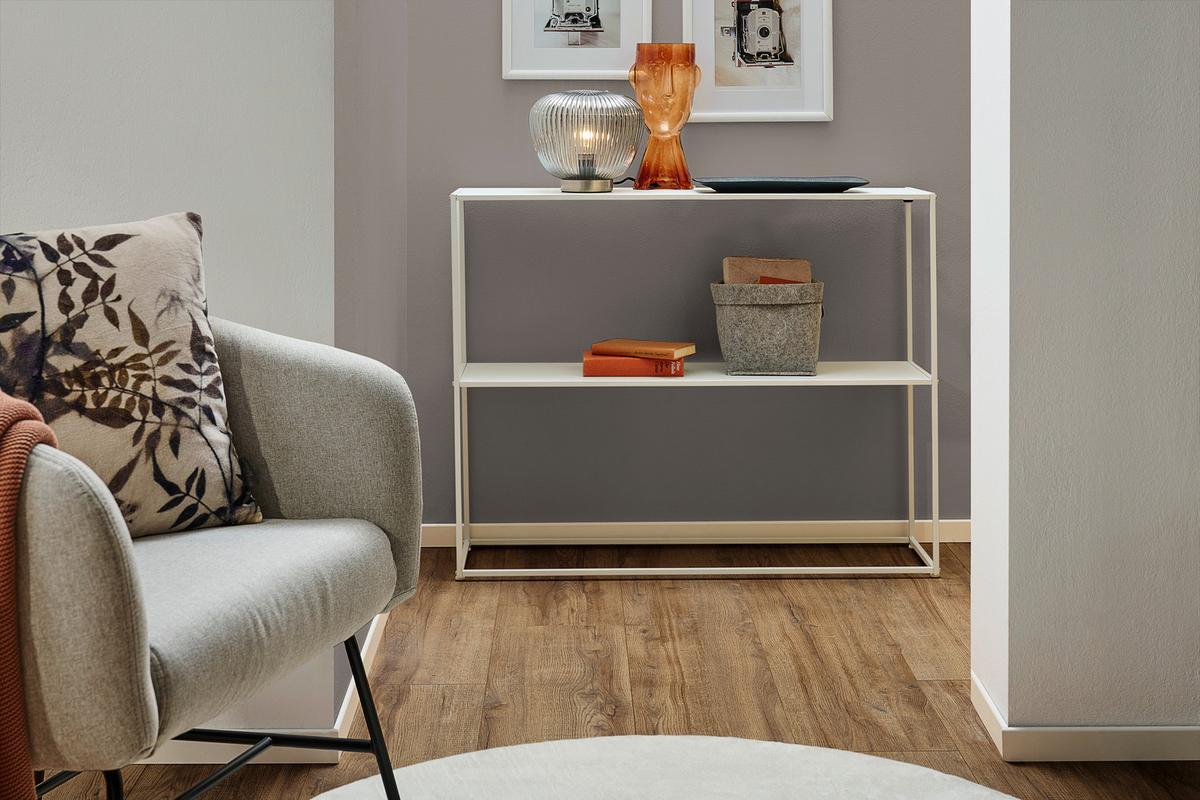 STÓŁ KONSOLA BREDA - biały, Modern, metal (100/79/29cm) - PBJ