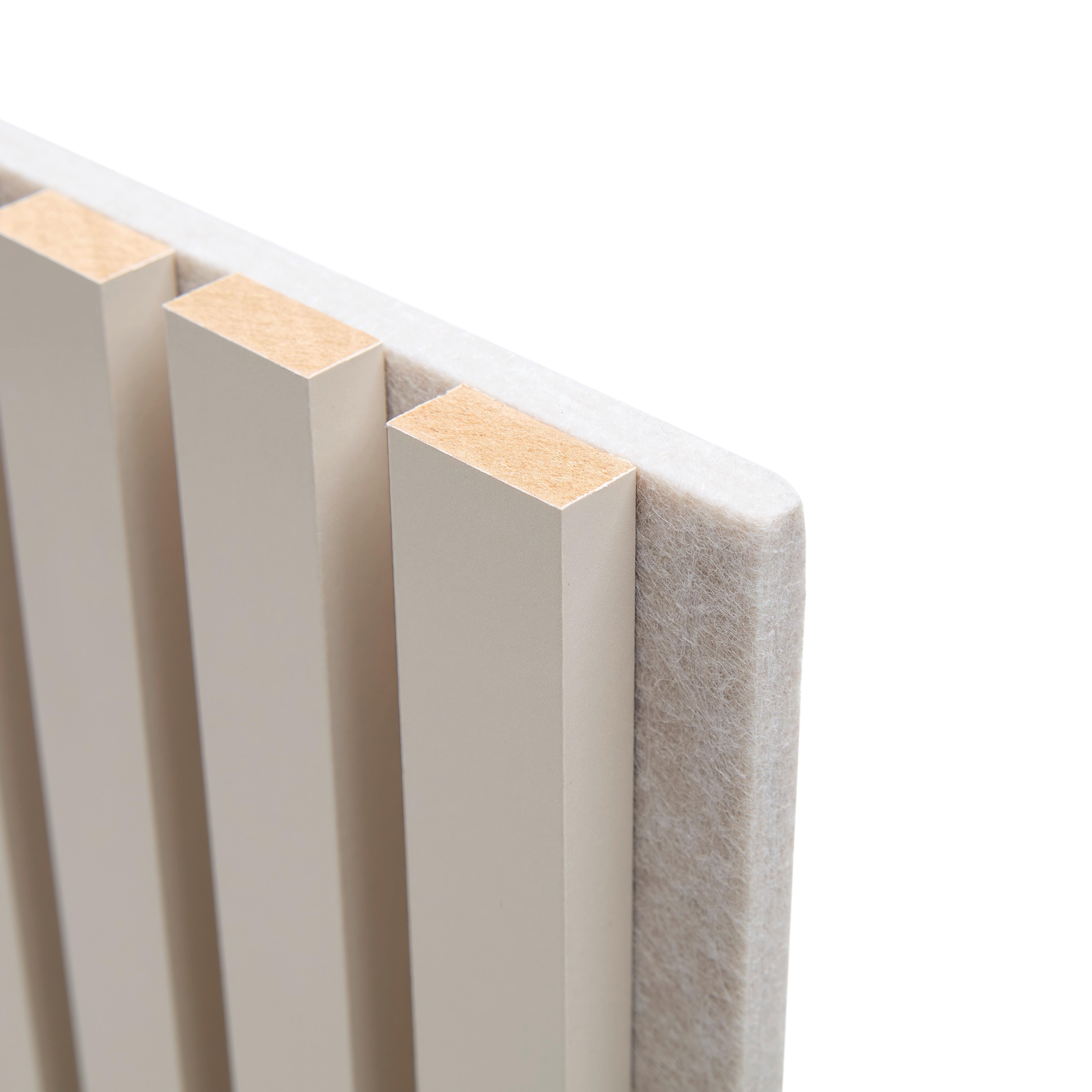AKUSTIKPANEL GRACE 2ER-SET -SB- - sandfärgad, Modern, trämaterial/textil (60,5/120/2,2cm) - Mömax