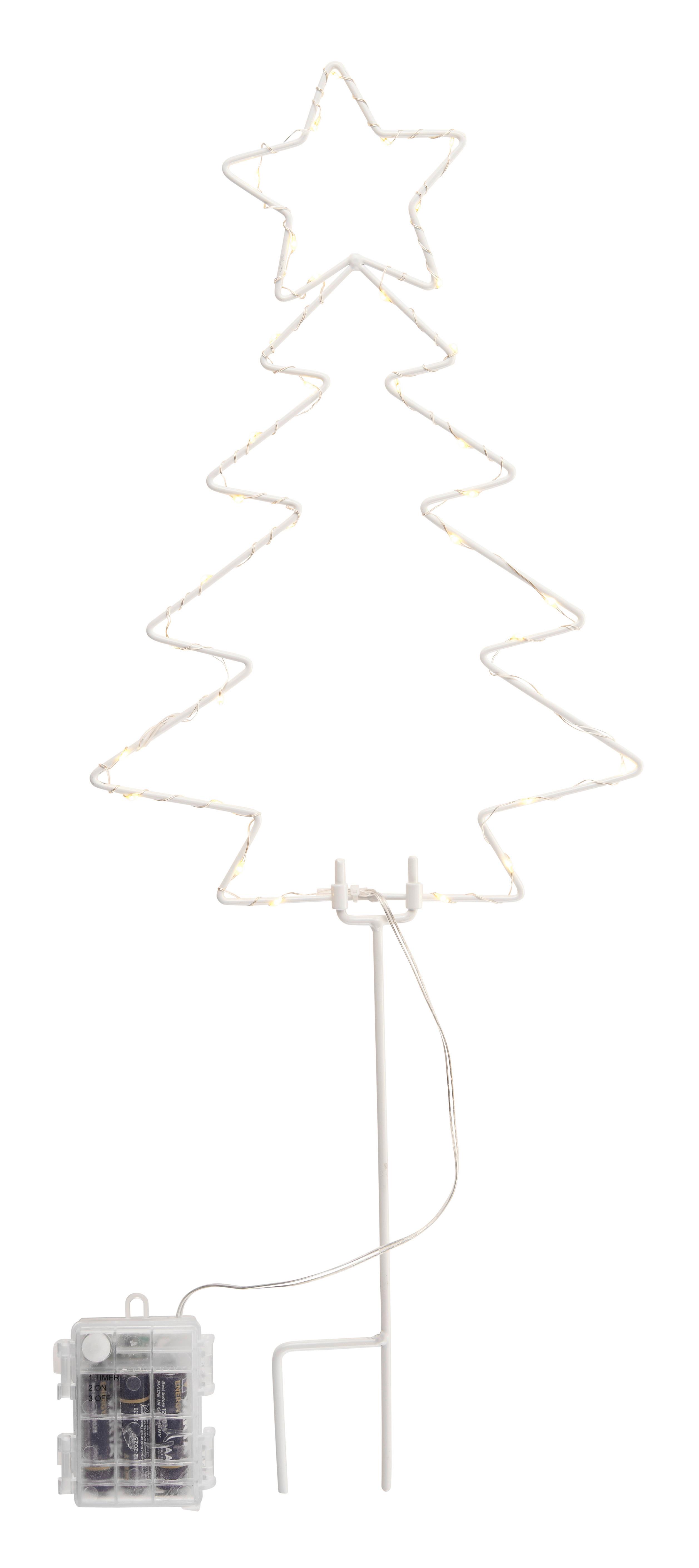 Led-díszlámpa Gabriel - fehér, Konventionell, fém (60cm) - Premium Living