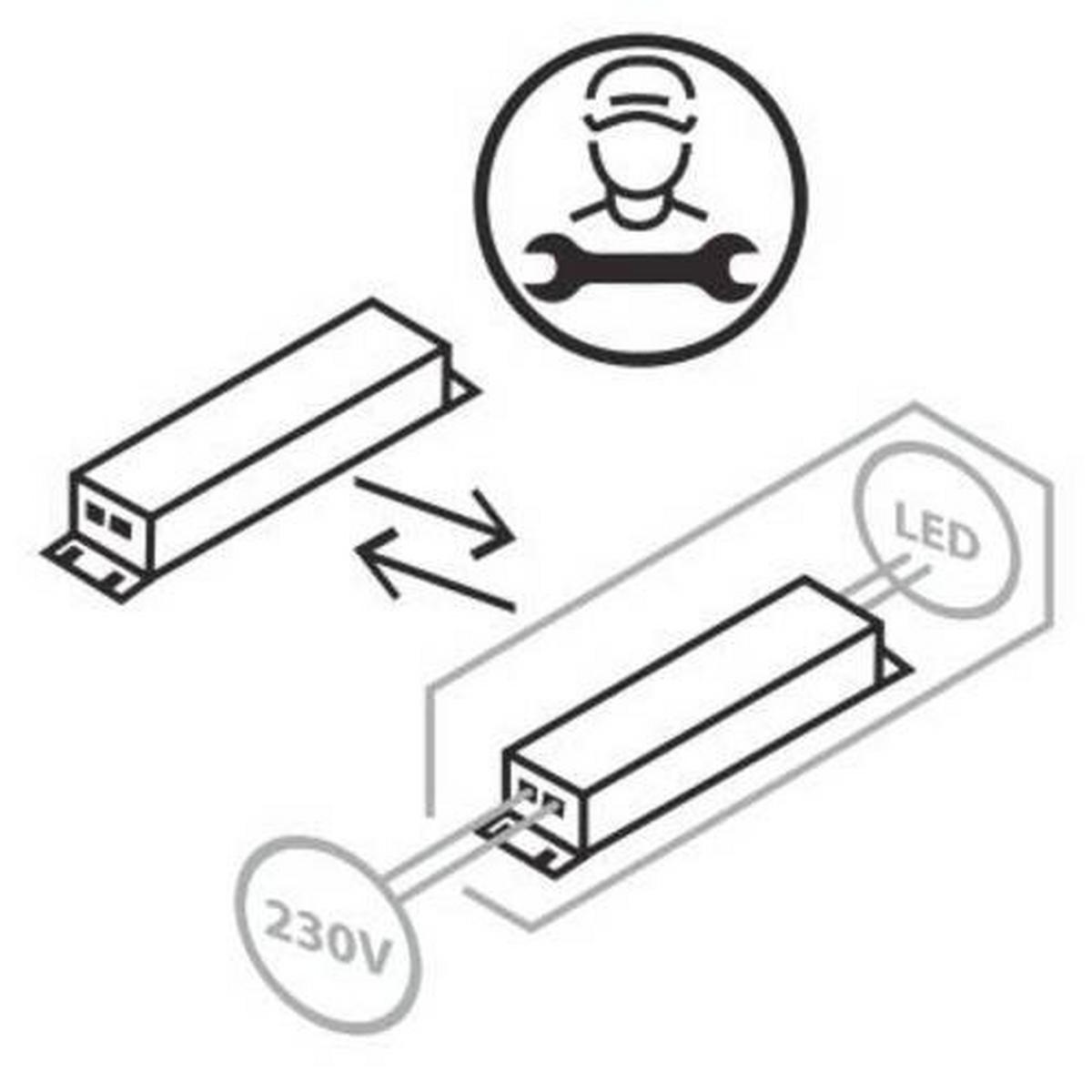 LED-Tischleuchte Lolasmart-Swing max. 11 Watt - Design, Kunststoff/Metall (13/13/48,5cm)