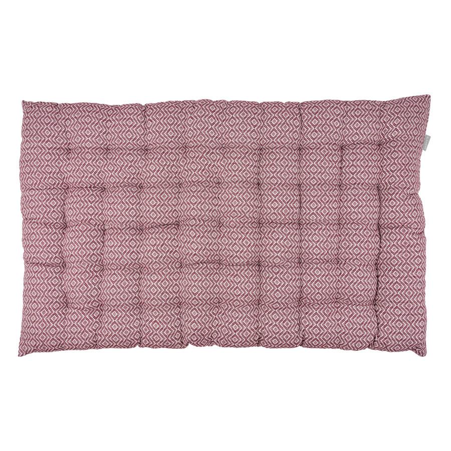 Boxkissen Dobby Rot ca. 60x100cm - Rot, Textil (60/100/7cm)