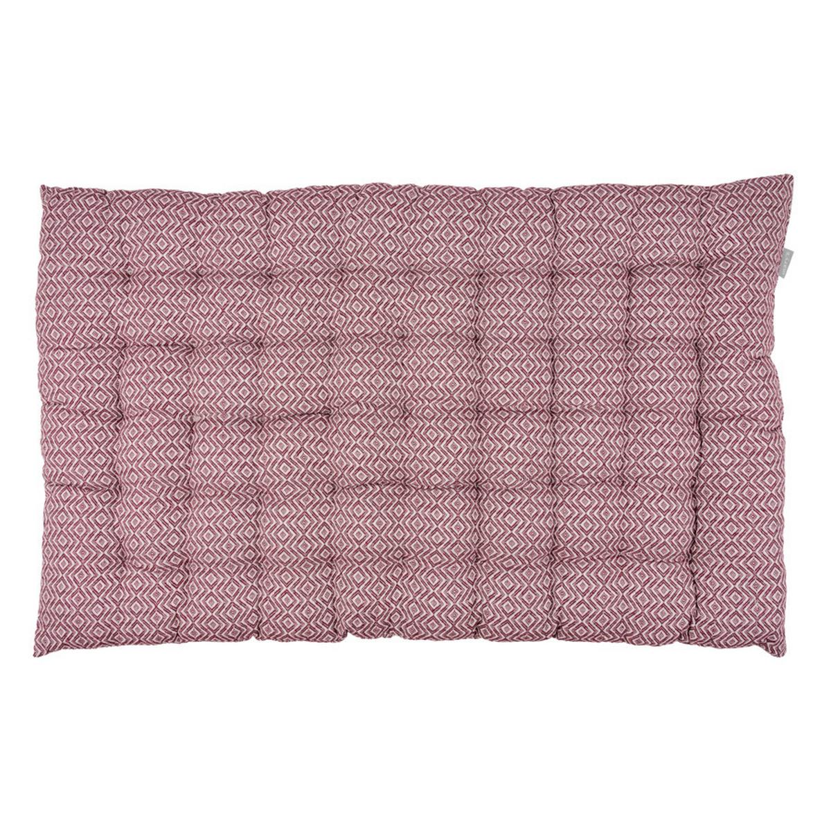 Boxkissen Dobby Rot ca. 60x100cm - Rot, Textil (60/100/7cm)