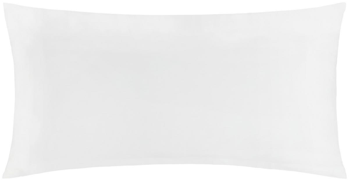 Kissenhülle Bio Lisa in Weiß ca. 40x80cm - Weiß, MODERN, Textil (40/80cm) - ecoTree