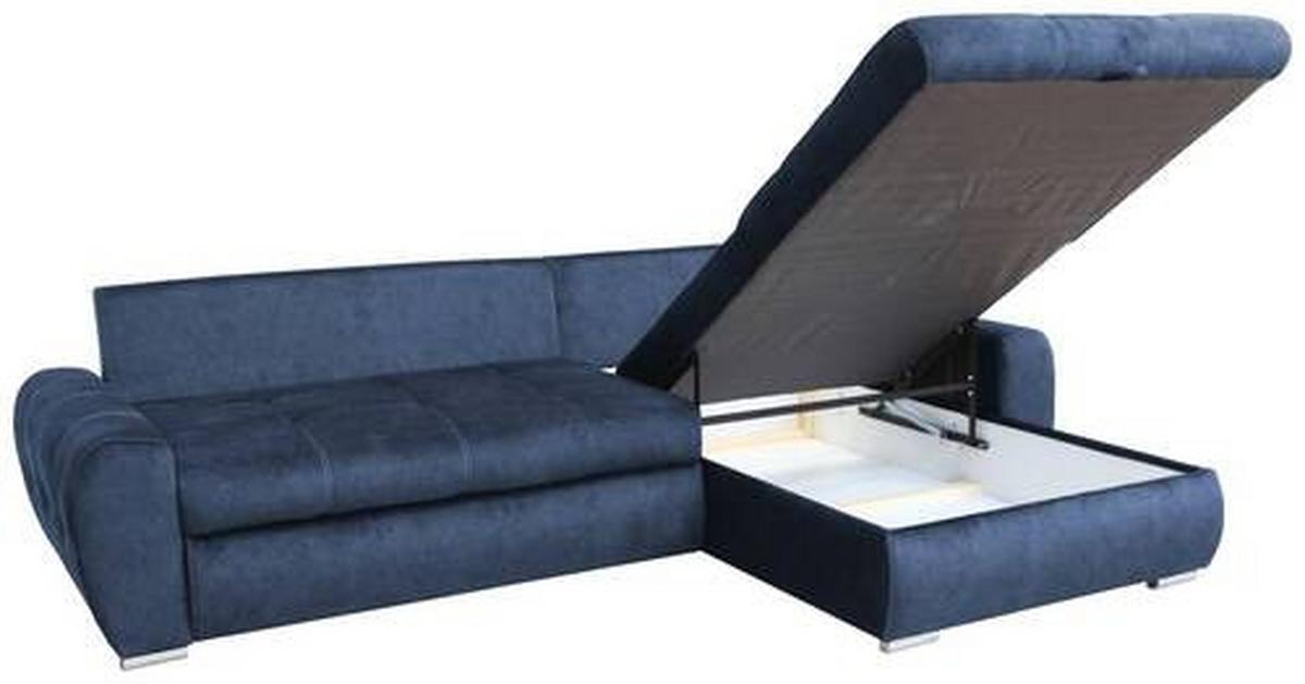 Canapea modulară SOLAR - alb/albastru închis, Modern, lemn/metal (277/175cm) - Modern Living