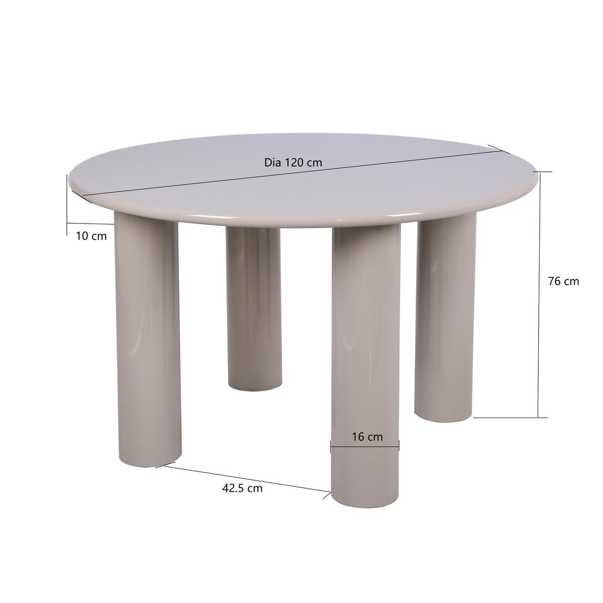 Esstisch Nora Kaschmir Holzwerkstoff - Kaschmir, MODERN, Holzwerkstoff (120/76/120cm) - Mömax