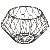 Korb Vadula I in Schwarz Ø ca. 18cm - Schwarz, Basics, Metall (18/17cm) - Modern Living