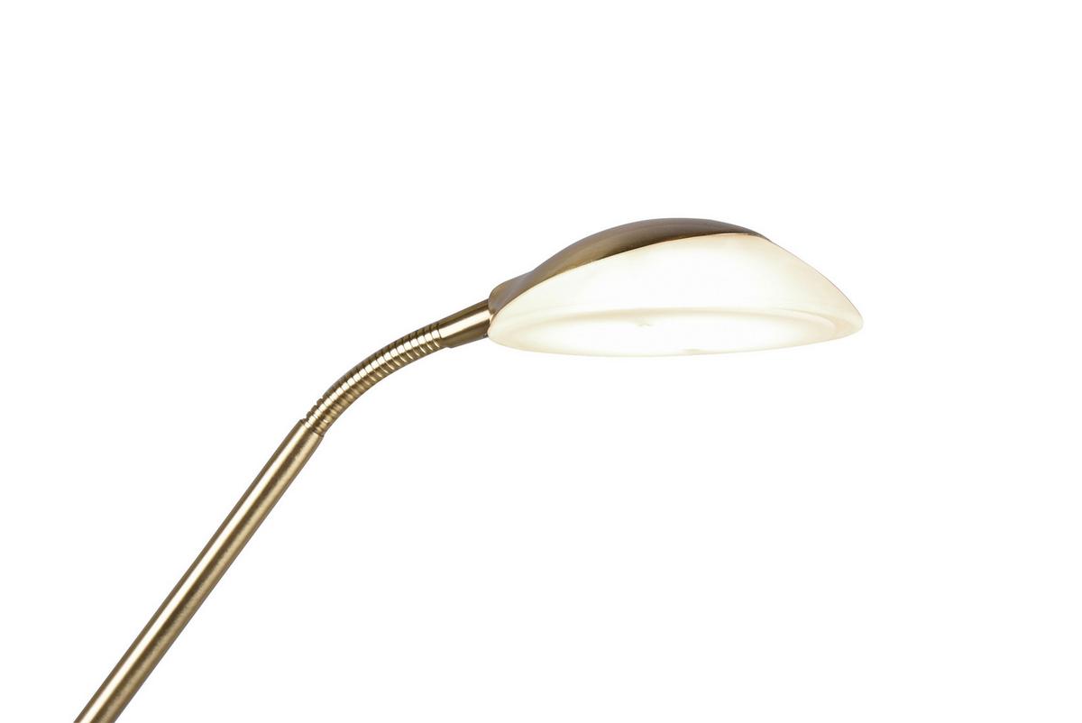 LAMPA LED OŚWIETLAJĄCA SUFIT ORSON - kolor mosiężny/kolor alabastrowy, Basics, metal/szkło (32,5/180cm) - Novel