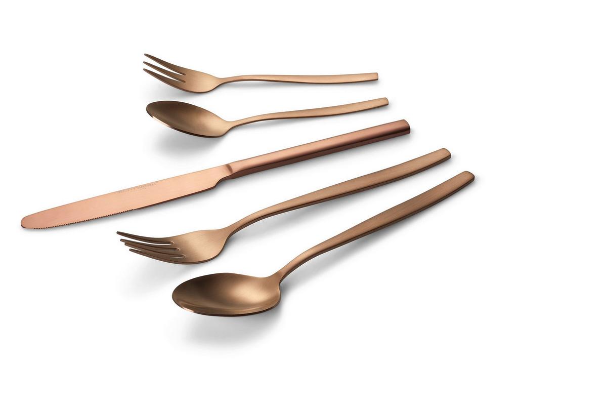 Jedilni Pribor Tavira, 30-Delni - barve brona, Basics, kovina - Echtwerk