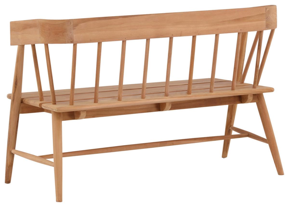 Gartenbank Split ca. 58x85x132 cm Teakholz - Teakfarben, KONVENTIONELL, Holz (58/85/132cm) - Gardenson