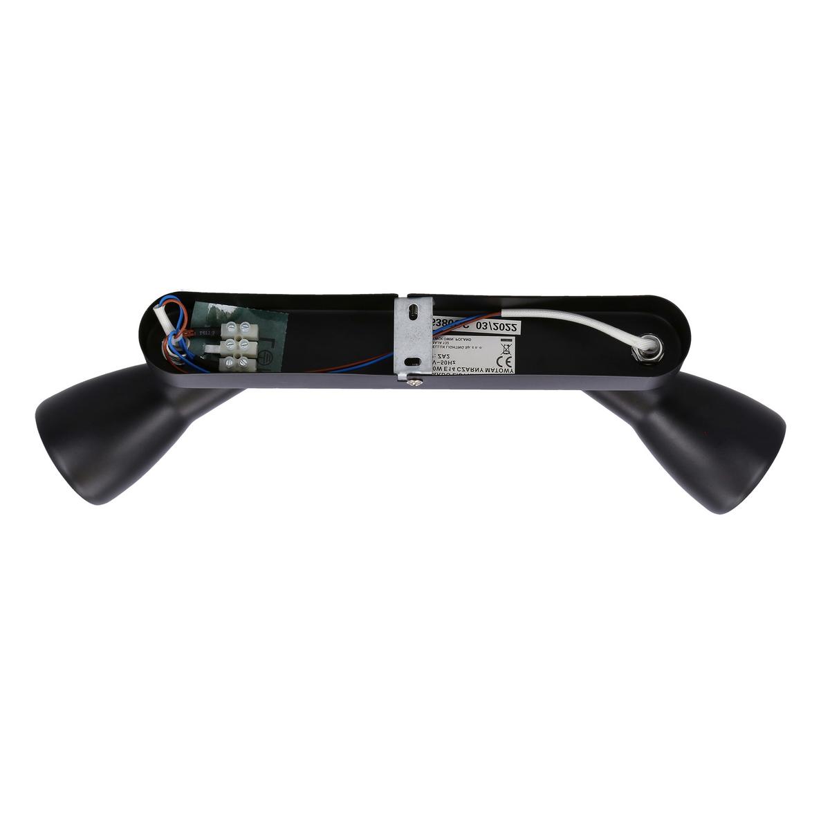 Reflektor Picardo - crna, Trend, metal (36/6/15cm)