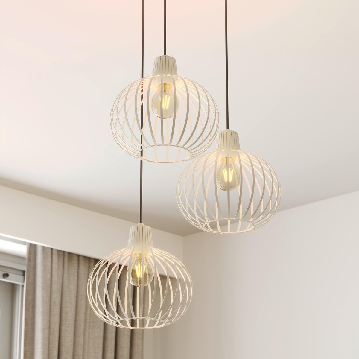 LAMPA WISZĄCA 33379319 MATEO - kremowy, Basics, metal (50/120cm) - Globo