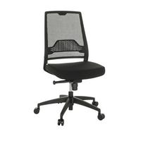 Pisarniški Stol Porto Eco I, Črna - črna, Basics, umetna masa/tekstil (49/98-107/60cm) - MID.YOU