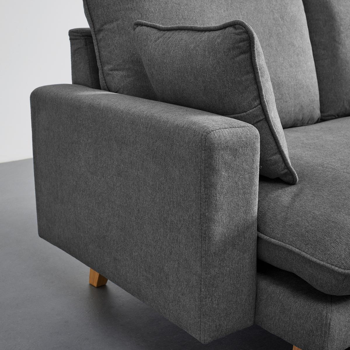 Canapea modulara ILLA - gri închis, Modern, lemn/textil (154/82/155cm) - Bessagi Home