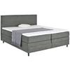 Boxspring Krevet Kleopatra - tamno siva, Konvencionalno, drvni materijal/tekstil (180/200cm) - Modern Living