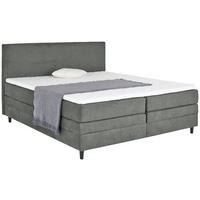 Boxspring Krevet Kleopatra - tamno siva, Konvencionalno, drvni materijal/tekstil (180/200cm) - Modern Living